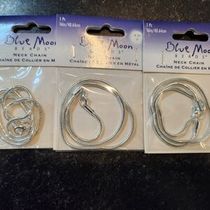 Blue Moon Silver Necklace Chains